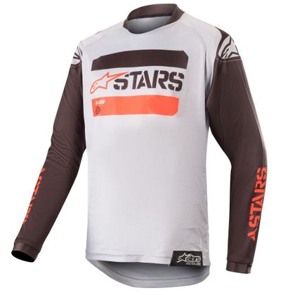 Maillot cross Alpinestars YOUTH RACER TACTICAL BLACK GRAY RED FLUO Ref : AP11432 