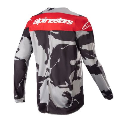 Camiseta de motocross Alpinestars YOUTH RACER TACTICAL - Gris / Rojo