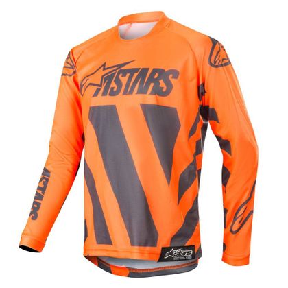 Camiseta de motocross Alpinestars YOUTH RACER BRAAP ANTHRACITE ORANGE FLUO Ref : AP11424 