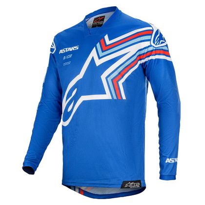 Camiseta de motocross Alpinestars YOUTH RACER BRAAP - BLUE OFF WHITE Ref : AP11802 