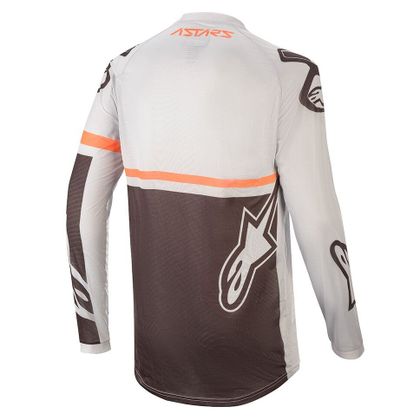Camiseta de motocross Alpinestars YOUTH RACER COMPASS - LIGHT GRAY BLACK
