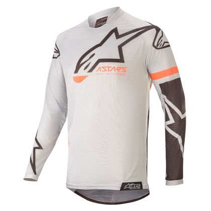 Camiseta de motocross Alpinestars YOUTH RACER COMPASS - LIGHT GRAY BLACK Ref : AP11808 