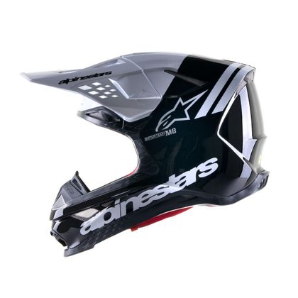 Casco de motocross Alpinestars SUPERTECH S-M8 - RADIUM 2023 - Negro / Blanco