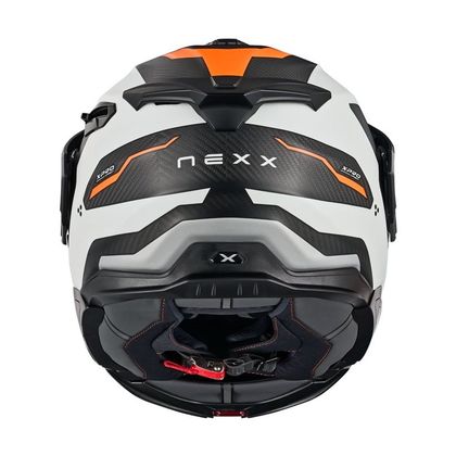 Nexx X.LIFECOUNTRY - TERRA Helm - Wit / Oranje