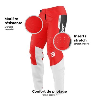 Shot DEVO - REFLEX 2025 Crossbroek - Zwart / Rood