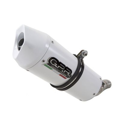 Silenziatore GPR ALBUS WHITE Ref : Y.198.ALB YAMAHA 700 TRACER 700 ABS (RM14;RM15) - 2017 - 2019