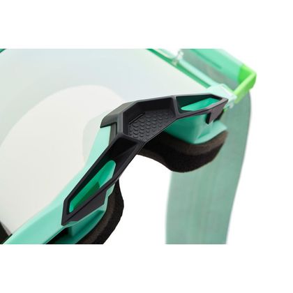 Gafas de motocross 100% RACECRAFT 2 - PALOMAR - IRIDIUM SILVER FLASH 2023 - Verde