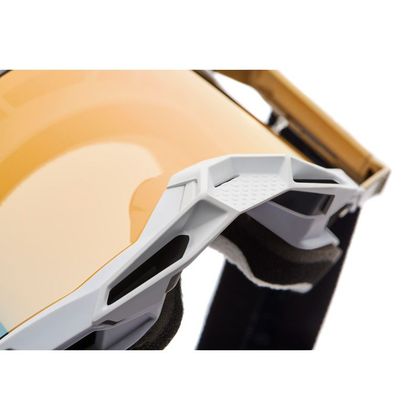 100% RACECRAFT 2 - SUCCESSION - IRIDIUM TRUE GOLD 2023 Cross-Maske