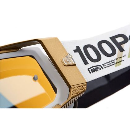 100% RACECRAFT 2 - SUCCESSION - IRIDIUM TRUE GOLD 2023 Cross-Maske