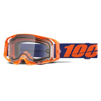Masque cross 100% ARMATIC ENDURO MOTO - Ecran Clair 2026 - Orange / Bleu