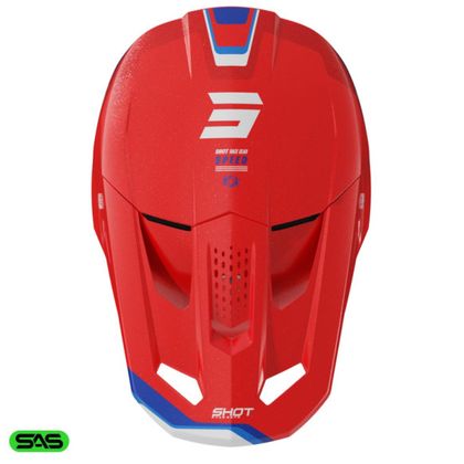 Shot SPEED ATOMIC 2025 Cross-Helm - Rot / Grün