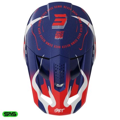 Shot SPEED BEAST 2025 Cross-Helm - Blau / Rot