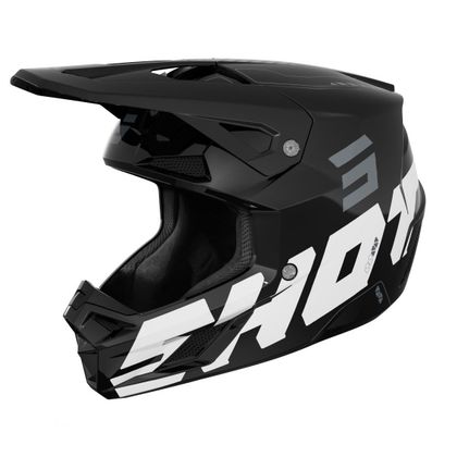 Shot SPEED - HEAVY 2026 Cross helmet - Black / White Ref : SO3252 