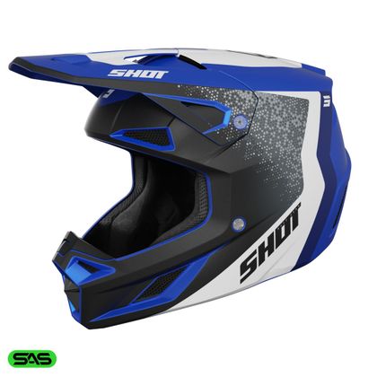 Casque cross Shot SPEED HYBRID 2025 - Bleu / Fumé Ref : SO3026 