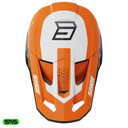 Casque cross Shot SPEED HYBRID 2025 - Orange