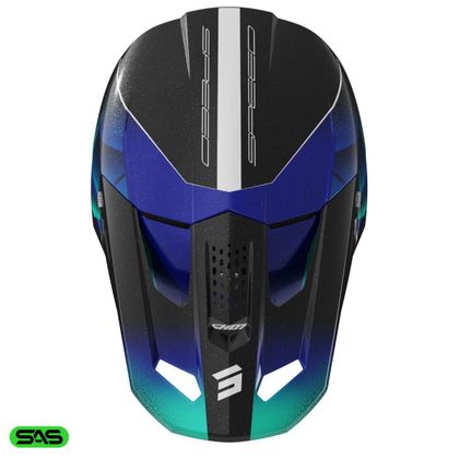 Casque cross Shot SPEED KID OLYMP - Bleu / Vert