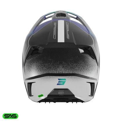 Casque cross Shot SPEED KID OLYMP - Bleu / Vert