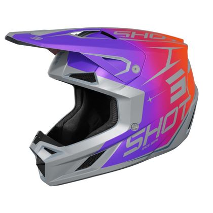 Shot SPEED - CHILD - SIDE Cross helmet - Purple / Black Ref : SO3267 