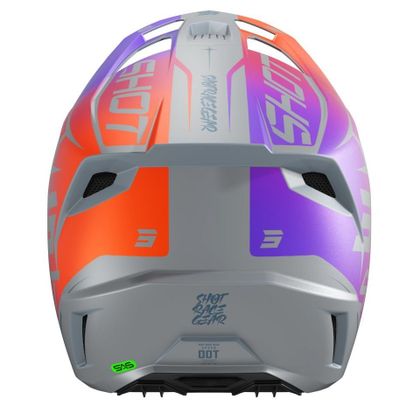 Shot SPEED - CHILD - SIDE Cross helmet - Purple / Black