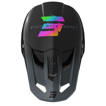 Casque cross Shot SPEED - RAC 2026 - Black-Pearly