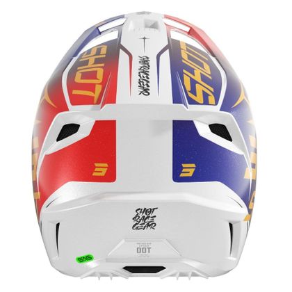 Shot SPEED - SIDE 2026 Cross helmet - Red / Blue