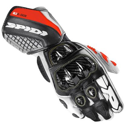 Spidi CARBO KANGAROO Gloves - Black / Red Ref : SPI0698 