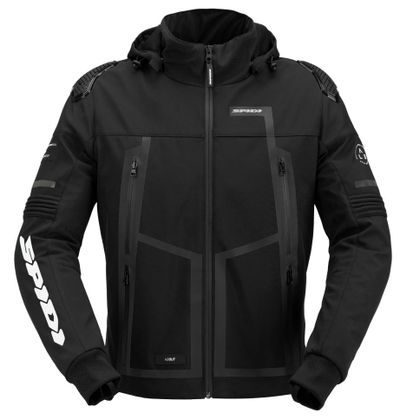 Spidi HOODIE WARRIOR H2OUT Motorradjacke - Schwarz Ref : SPI0753 