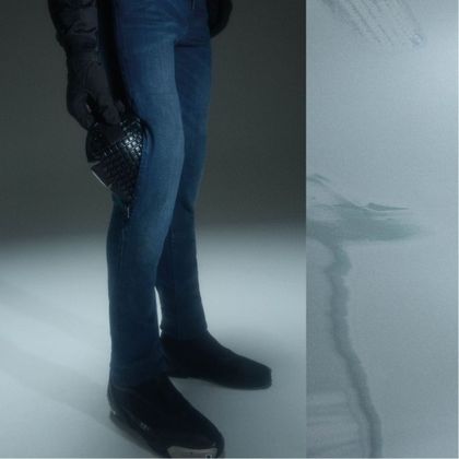 Jean Moto Spidi J-FIT SUPERSLIM TECH - Straight - Bleu