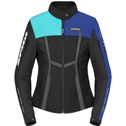 Blouson Moto Spidi MOTOJOY LADY - Noir / Bleu Ref : SPI0772 