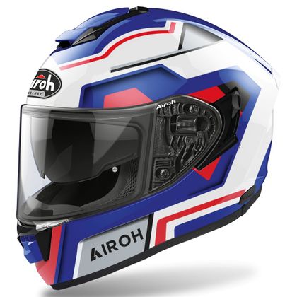 Casque Airoh ST 501 - SQUARE - RED/BLUE GLOSS - Rouge / Bleu Ref : AR1195 