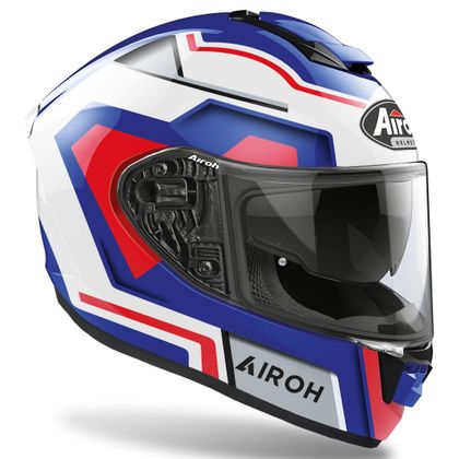 Casque Airoh ST 501 - SQUARE - RED/BLUE GLOSS - Rouge / Bleu