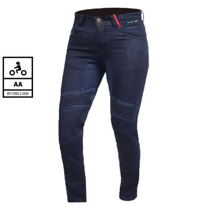 Trilobite Strada Ladies - Lange Version Jean - Slim - Blau / Schwarz Ref : TRI0153 
