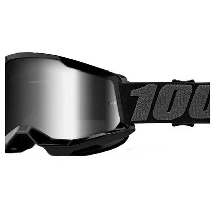 Gafas de motocross 100% STRATA 2 - BLACK - IRIDIUM SILVER 2023
