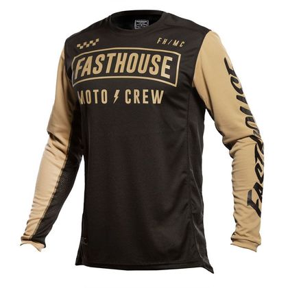 Camiseta de motocross FASTHOUSE GRINDHOUSE STRIKE BLACK KHAKI 2021 Ref : FAS0084 