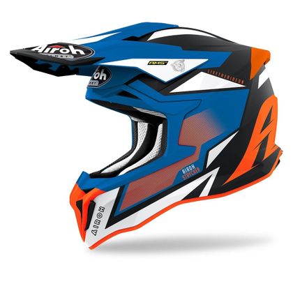Casco de motocross Airoh STRIKER - AXE - ORANGE BLUE MATT 2023