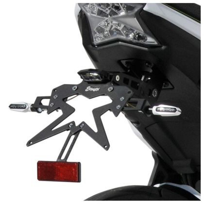 Support de plaque Ermax SUP10 - Noir Ref : EM2100 / SUP0318S77 KAWASAKI 650 Z 650 ABS - 2020 - 2022 - 2025