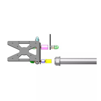 Suporte de matrícula Access Design lateral