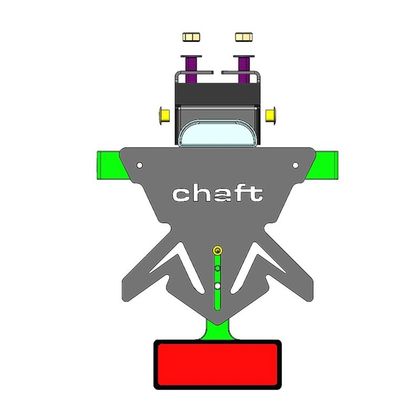Portatarga Chaft NERO Ref : UL342 