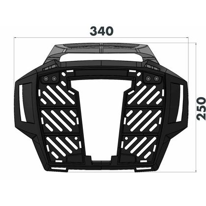 Hepco & Becker Alurack Top case support - Black