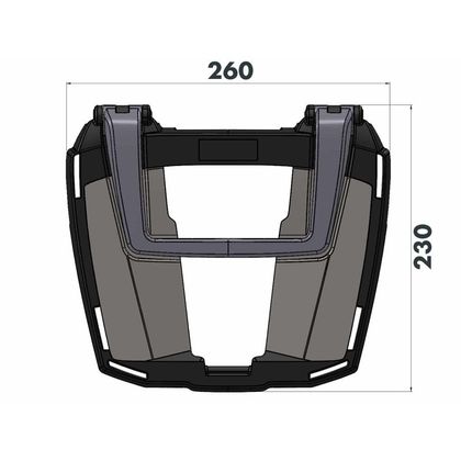 Hepco & Becker Easyrack Top case support - Black