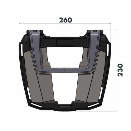 Hepco & Becker Easyrack Top case support - Black
