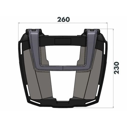 Hepco & Becker Easyrack Top case support - Black