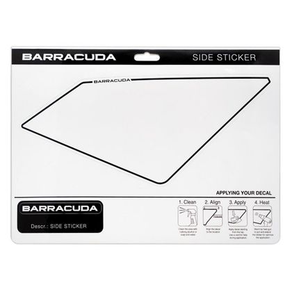 Plaques latérales Barracuda kit complet (support et Plaques numéro)