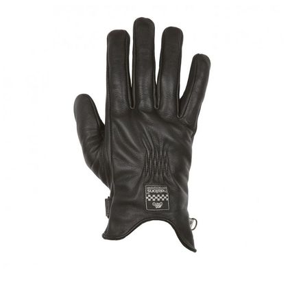 Helstons SWALLOW CUIR SOFT Gloves - Black Ref : HS0751 