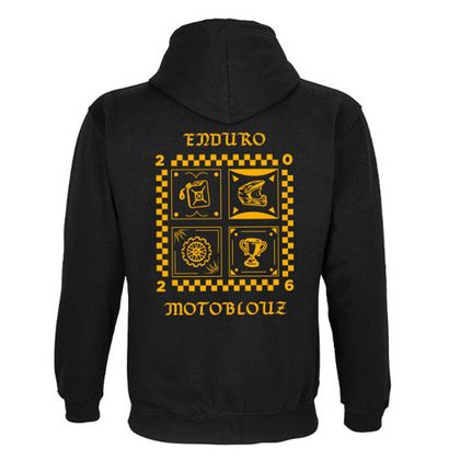 Sweat Motoblouz HOODIE ENDURO 2026 ENFANT - Noir