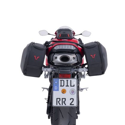 Sacoches cavalières SW-MOTECH PRO BLAZE AVEC SUPPORT (2 x 20 litres) - Noir