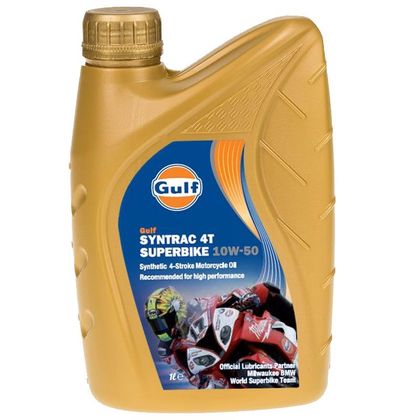 Huile moteur Gulf Syntrac 4T Superbike 10W50 1 Litre universel