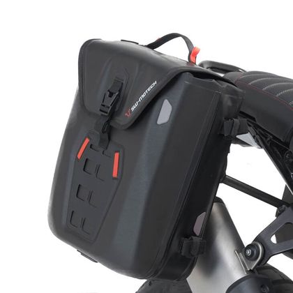 Sacoches cavalières SW-MOTECH SysBag WP S/M (12-16 litres/17-23 litres) complet avec support - Noir