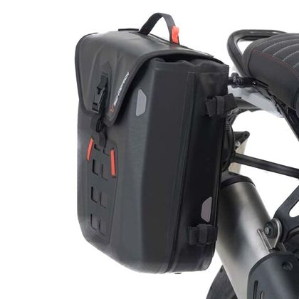 Sacoches cavalières SW-MOTECH SysBag WP S/M (12-16 litres/17-23 litres) complet avec support - Noir