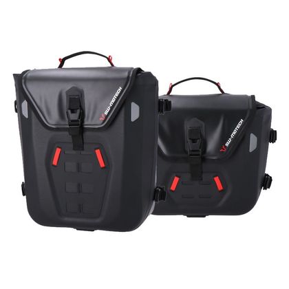 Sacoches cavalières SW-MOTECH SysBag WP M/S (17-23 litres/12-16 litres) complet avec support - Noir Ref : BC.SYS.07.862.31000/ / BC.SYS.07.862.31000/B BMW 310 G 310 GS ABS (0G02) - 2017 - 2023